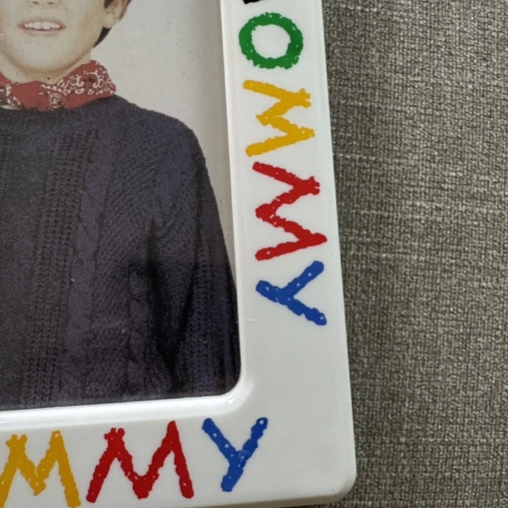 Vintage I Love My Mommy Plastic Picture Crayon Style Photo‎ 3.5 x 5.25